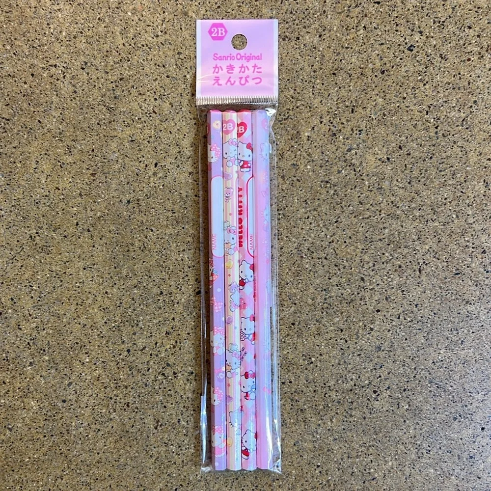 Bundle 4 Hello Kitty Sanrio Coin Purse 4 Pencils Balloon Mascot 2‎ Hair Clips
